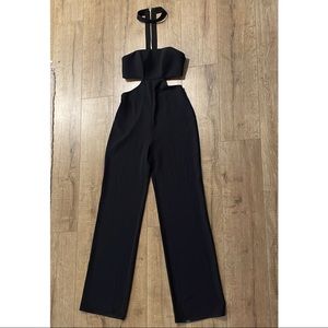Bebe x naven black choker jumpsuit